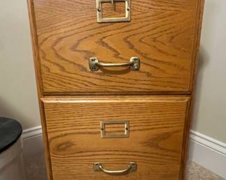 Oak Drawer File Cabinet