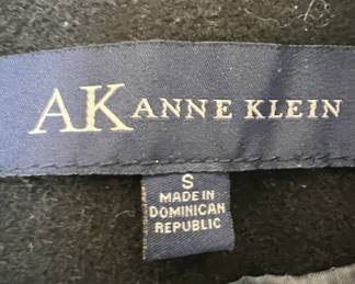 Anne Klein Women's Black Wool Blend Coat