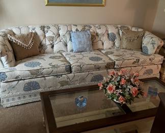 Formal sofa with matching chair 