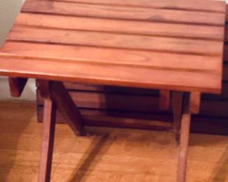 Teak fold up table 