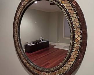 Zetamari Mosaic Round Mirror