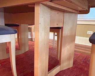 Skovby Light Wood Dining Table and Chairs Set third image