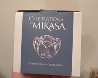 Mikasa Celebrations Crystal Flower Votive Holder