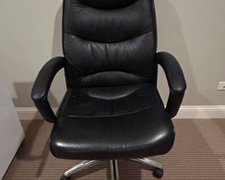 Black Leather Executive Office Chair