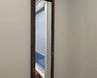 Artisan Mixed Media Wall Mirror with Decorative Embellishments