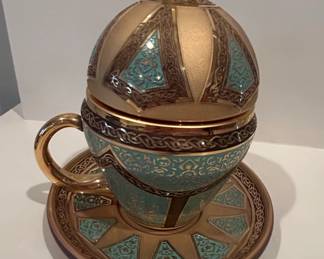 Limited Edition Ottoman Coffee Cup and Saucer Set