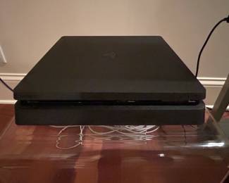 Sony PlayStation Slim PS Slim TB with Two Controllers  Black, Gold