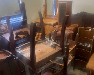 Antique vanity and dresser 