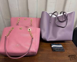 8042  3 Coach Purses and 1 Wallet 