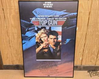 2220  Signed Top Gun Framed Movie Poster 