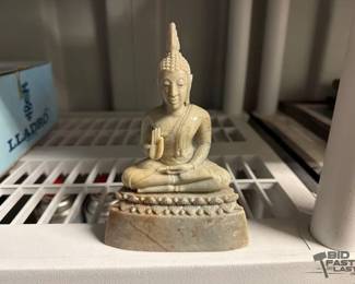 8510  Marble Sitting Buddha Statue 