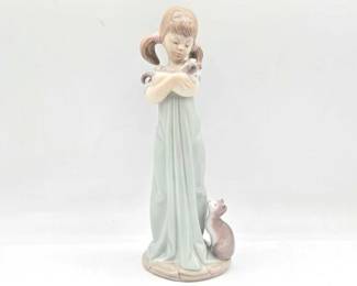 1920  Llardo Dont Forget Me Porcelain Sculpture 