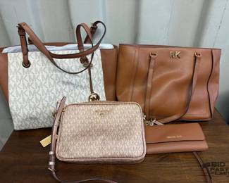8048  3 Michael Kors Purses and 1 Wallet 