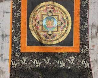 8538  Kalachakra Mandala Hanging Scroll 