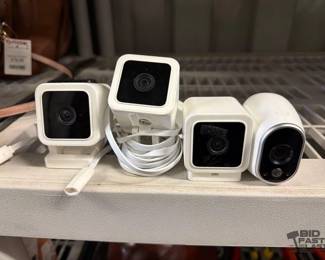 8064  4 Security Cameras 