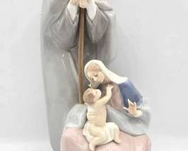 1926  Llardo Blessed Family Porcelain Sculpture 