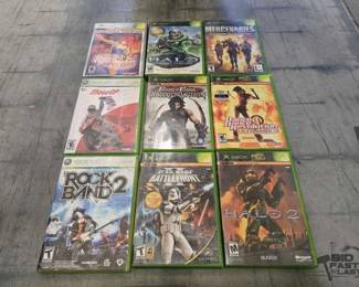 4526  9 Xbox Game Cases 