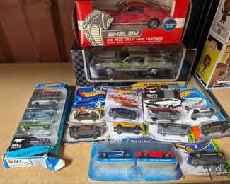 6014  Die Cast Cars and Shelby Car Telephone 