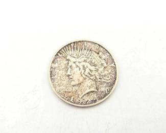 1300  1924 U.S. Peace Dollar Coin 