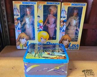 6096  Space Cadet Metal Lunch Box  Matchbox Robotech Dolls 
