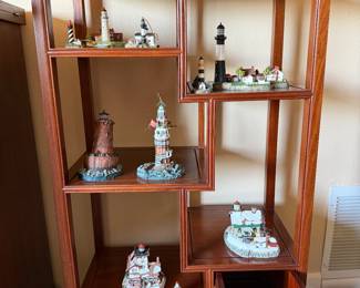 Chinese wooden treasure display cabinet