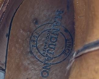 Men’s mandujando brand ostrich boots size 11.5