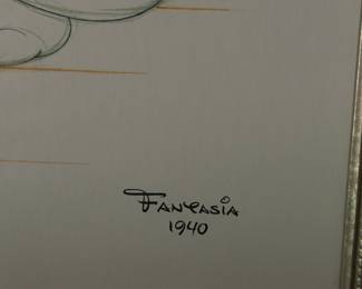 Mickey Mouse sorcerer’s apprentice fantasia 1940 litho