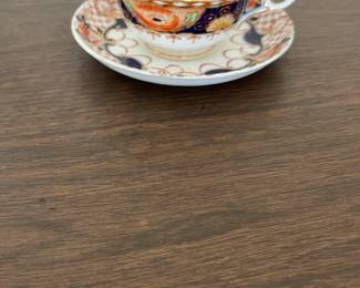 Vintage Imari Style Porcelain Teacup and Saucer Set