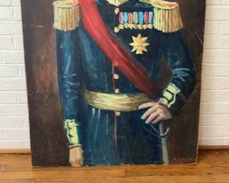 Hand-Painted Military Officer Dummy Board Figure