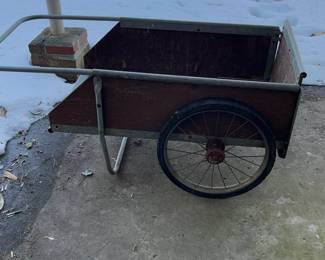 Garden Way Cart Wood and Metal Utility Garden Wagon
