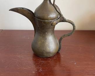 Vintage Brass Arabian Dallah Coffee Pot