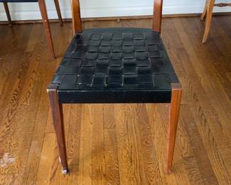 Mid-Century Modern Paul McCobb Dining Chair with Black Woven Strap Seat