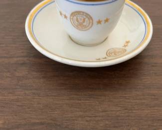 White House Seal Presidential Demitasse Cup & Saucer Set