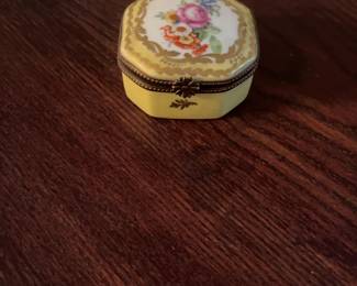 Antique Porcelain Rose Limoges Box