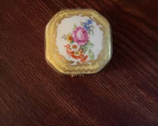 Antique Porcelain Rose Limoges Box