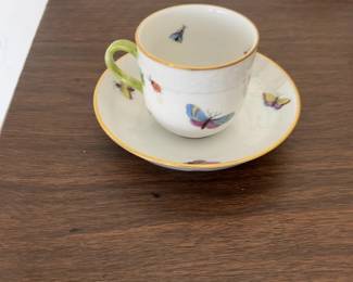 Herend Rothschild Bird Cup and Saucer Set