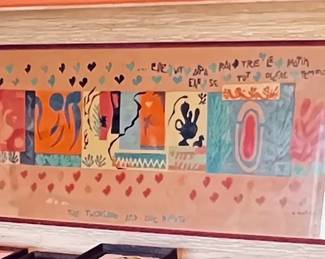 Lithograph print of Henri Matisses, "The Thousand and One Nights"(Mille et une nuits) From 1951