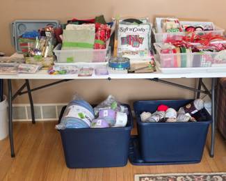 Yarn, Wrapping Supplies and Fabric