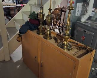 Cabinet and Lamps