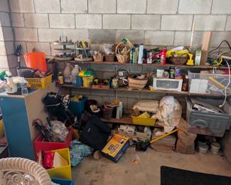 Garage - Tools, Baskets, Kitchen Items, Gardening Tools, Lawn Care