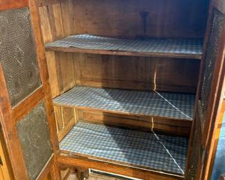 Antique Pie Safe Open