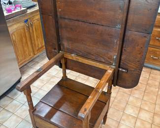 Kitchen Table Opens to a Chair!