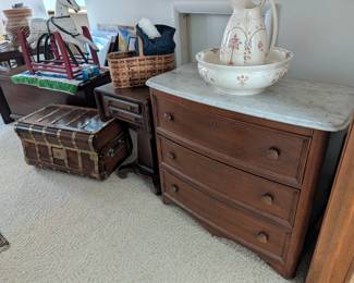 Marble Top Chest of Drawers