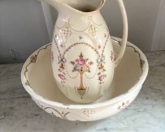 Antique Pitcher & Bowl