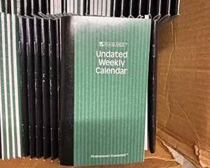 Bulk Lot AT A GLANCE Undated Weekly Calendars Professional Essentials Made USA