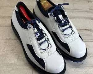 Jack Nicklaus Signature Golf Shoes White Navy Blue Spike-less Men’s 8.5