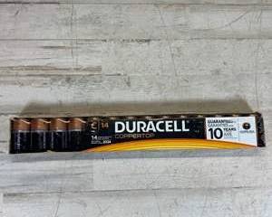  Duracell Coppertop C Batteries 14 Pack Alkaline 10 Year Shelf Life Sealed