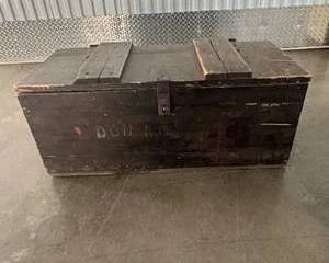 Antique Primitive Wooden Trunk / Carpenter’s Chest – Hand Built – Early 1900s