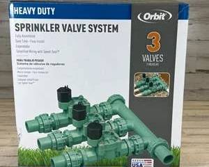 Orbit Heavy Duty Sprinkler Valve System 3 Valve Manifold Lawn Irrigation Auction