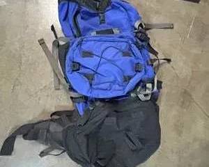 Large 6500 Internal Frame Hiking Backpack – Blue/Black Expedition Camping Pack – Adjustable Suspension